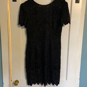 Black beaded dress Vintage